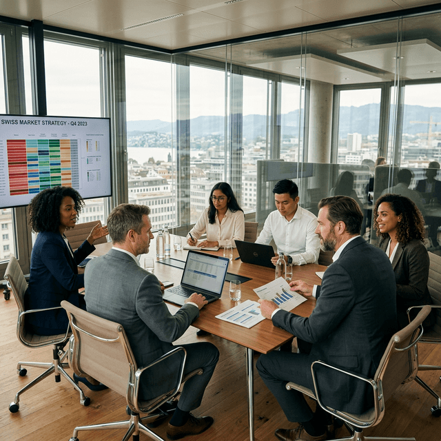 Unternehmen im Strategiemeeting